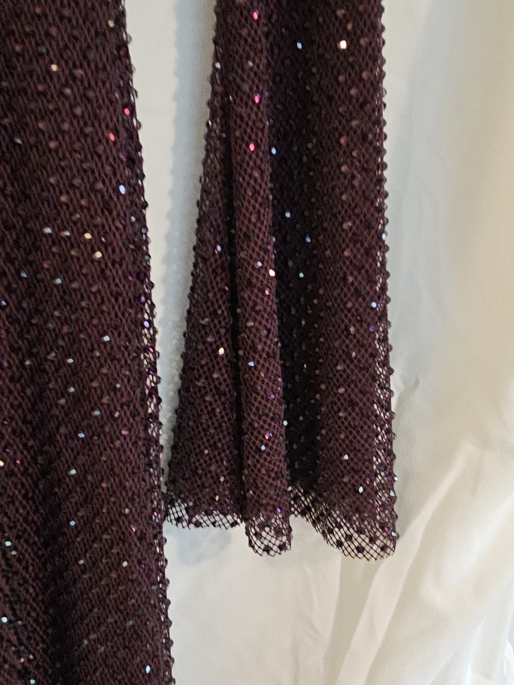 Self-Portrait Plum Sequin Long-Sleeve Maxi Dress - Picture 3 of 5